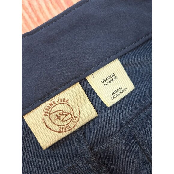 Panama Jack Mens Navy Blue Slim Fit Pants 40X30 - Picture 4 of 7
